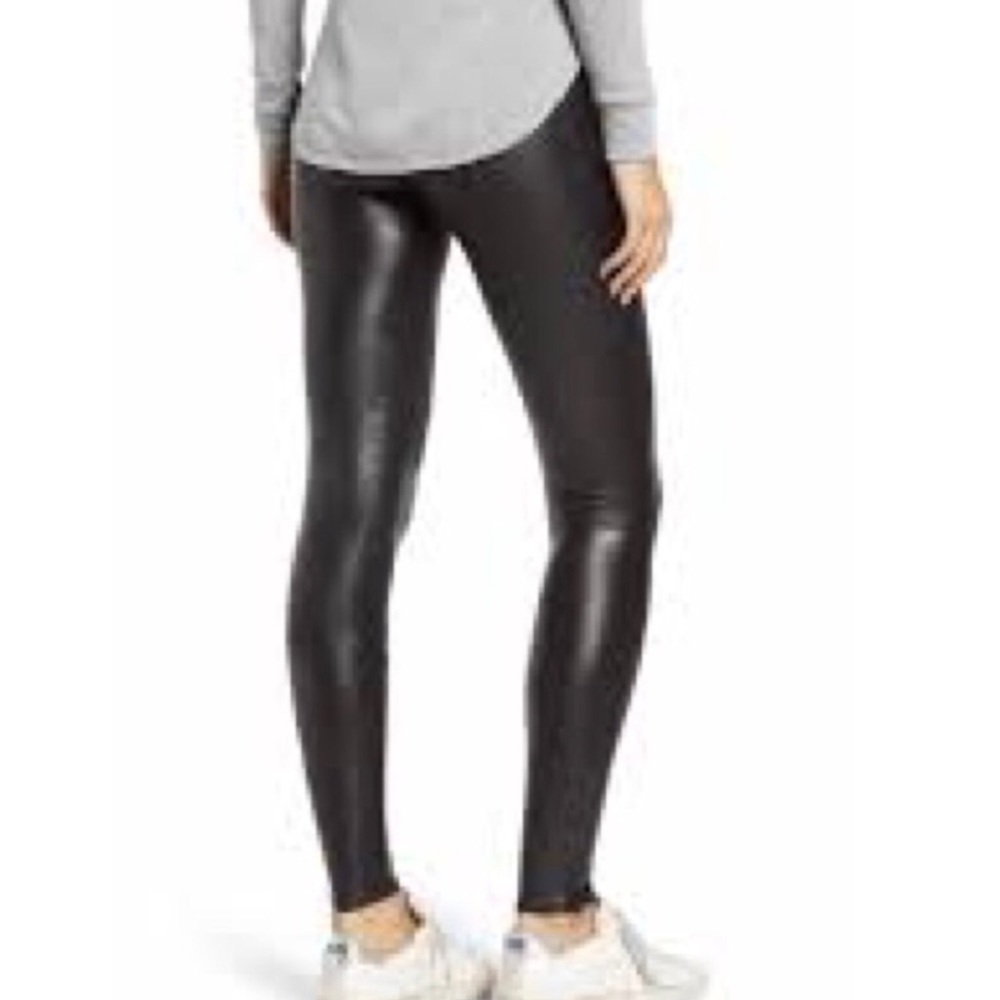 Spanx Faux Leather Leggings Lg